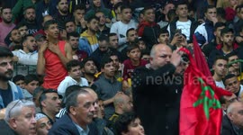 Football fans in Gaza go wild watching Morocco’s World Cup win over Portugal