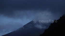 Mount Merapi, Indonesia's most active volcano in Central Java.