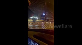 Torrential rains trigger floods in Antalya, Turkey