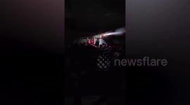 Passengers fan themselves amid power outage on plane in Malaysia