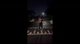 Bold Fire-Knife dancer LEVELS UP with a BLAZING freestyle fire trick