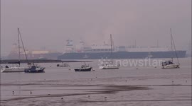 Two Gas ships seen supplying the UK during cold snap in Kent