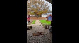 'It's here': Woman films rumbling sky as tornado approaches Texas