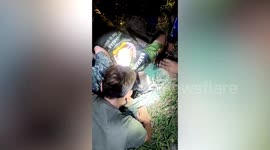 Boy, 9, stuck in 6ft-deep well rescued after calling for help on his phone