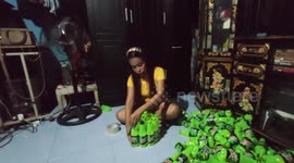 Creative mother recycles dozens of Mountain Dew bottles into beautiful Christmas tree