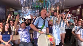 World Cup: Colourful scenes from Sao Paulo as Argentina fans in Brazil celebrate team's semi-final win
