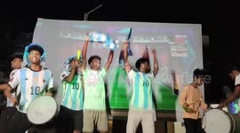 Football fans in India go wild as Argentina progress into World Cup final
