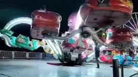 Three injured after falling from spinning octopus ride in Malaysia