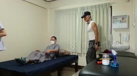 Doctor burns herbs on patients' stomachs to treat gut problems