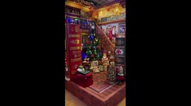 Woman goes viral creating minuscule Christmas grotto hidden inside WALL for £400 Part 01
