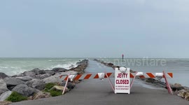 Strong Cold Front Spurs Tornado Watch in Southwest Florida, Shuts a Popular Jetty