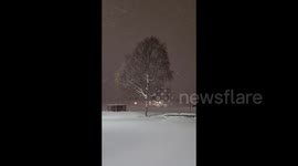 Anchorage, Alaska slammed with snow