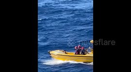 Royal Caribbean cruise ship saves 22 stranded passengers from boat near Cuba in danger of sinking in middle of the ocean