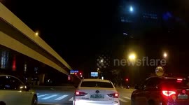 Dazzling meteorite illuminates night sky and falls onto China village like