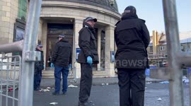 Brixton gig chaos: Police forensic investigators outside concert venue