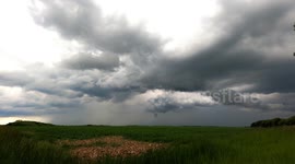 Time lapse of a rain storm over the Lincolnshire wolds