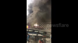 Massive fire erupts in Istanbul, Turkey shopping mall