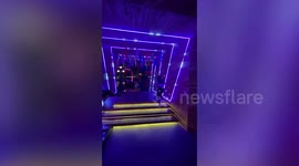 Check out the incredible LED light displays in gentlemen's clubs in Myanmar