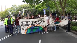 ‘Protest: Repeal the Anti-Protest Laws! Drop the charges against climate activists!’ - Sydney, Australia