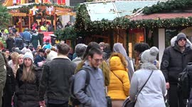 Last minute Christmas shoppers descend on to the streets of Birmingham on Super Saturday with just 8-days until Christmas