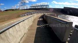 Turbulent Barkley Dam During The Cold Month Of December In Kentucky