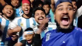 Ecstatic Messi fans in Bangladesh jump for joy as Argentina win World Cup