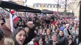 Delight and devastation for French fans gathered in Bordeaux for the World Cup final