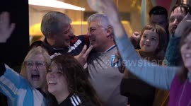 Argentina fans in Barcelona celebrate World Cup final win over France