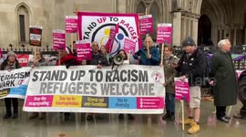 Rwanda refugee scheme protest, Royal Courts of Justice