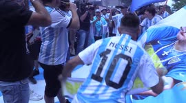 Brazilians in Sao Paulo root for Argentina in World Cup final