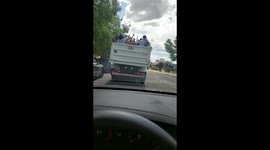 Argentinian fans celebrating the 2022 FIFA world cup championship in the city of Santa Rosa La Pampa