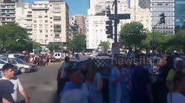 Scenes in Buenos Aires after the World Cup final