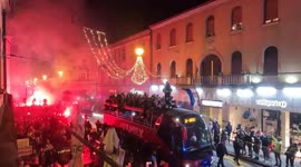 Croatia players given hero's welcome in Zagreb after World Cup third place finish