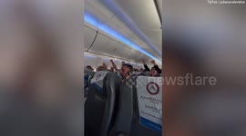 Football fans on flight to Buenos Aires go wild as Argentina beat France in World Cup final