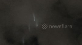 Baffled resident in Eastern China shares video of possible UFO