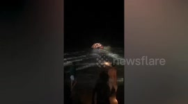 Nine seamen rescued after cargo ship sank during storms in southern Thailand
