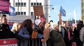 Nurses Strike Chanting