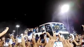 Lionel Messi and team return home as heroes