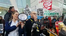 Nurses march on Downing Street to demand government action on second day of strike