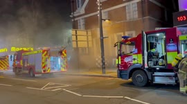 Large emergency services response after fire breaks out near Streatham police station