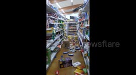 6.4 magnitude earthquake aftermath in Northern California leaves hardware store in a mess