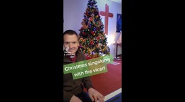 Christmas carol singsong with the priest for Christmas time!