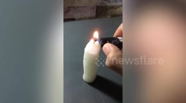 Artist burns cardboard to draw The Addams Family Netflix star ‘Wednesday’ in lit fire painting