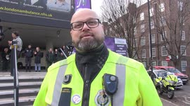 Paramedic on strike in London calls on UK government to
