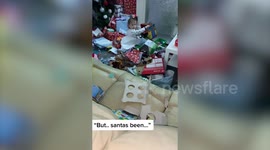 Mum wakes up on Christmas morning to find her children had opened ALL the Christmas presents