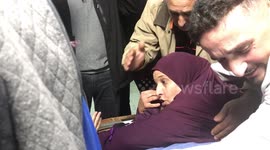 Relatives and friends of Palestinian Ahmad Daraghma who died from very serious wounds resulting from Israeli army gunfire