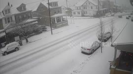 Pennsylvania town blanketed as winter storm sweeps across US