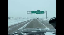 Dash cam catches video of stalled out truck after slamming into guard rail