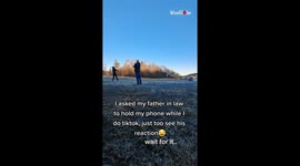 'TikTok trend love story father-in-law' - woman does weird dance in front of her father-in-law