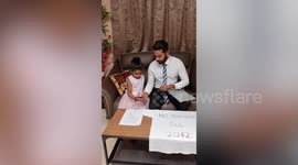 Overprotective dad signs deal with daughter, 4, keeping her from having a boyfriend until 2042